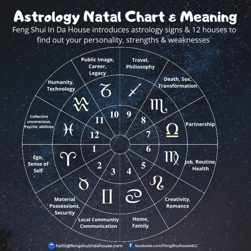 占星學的奧秘：星座英文與出生圖解讀教學