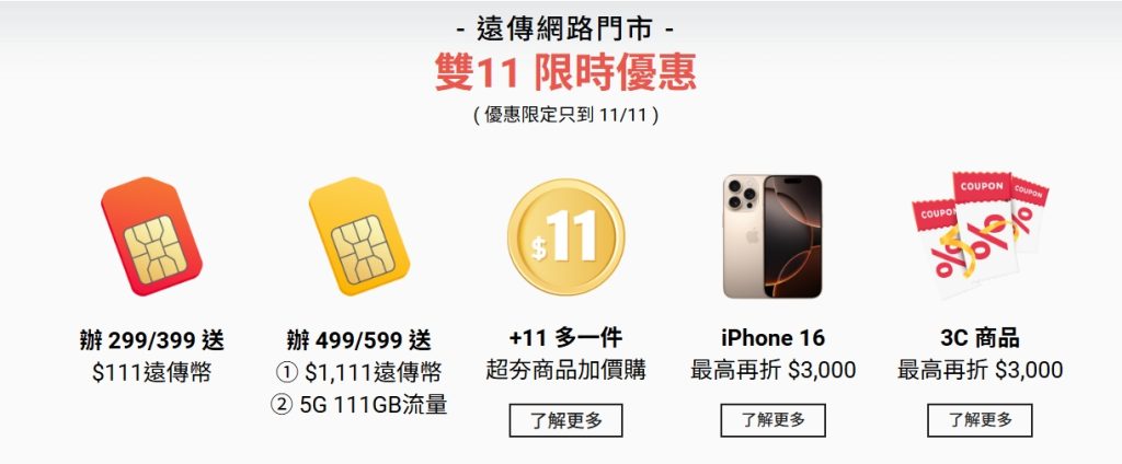 iPhone16 Pro 免費送！【雙11優惠】電信三巨頭，抽PS5、Sony耳機週週送！