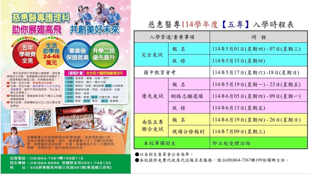 以慈惠醫專為例：五專護理科的完整學習藍圖
