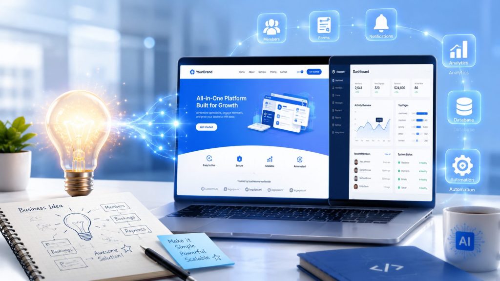 AI 寫程式免費工具很多，但真正能幫企業快速做出網站系統的是什麼？