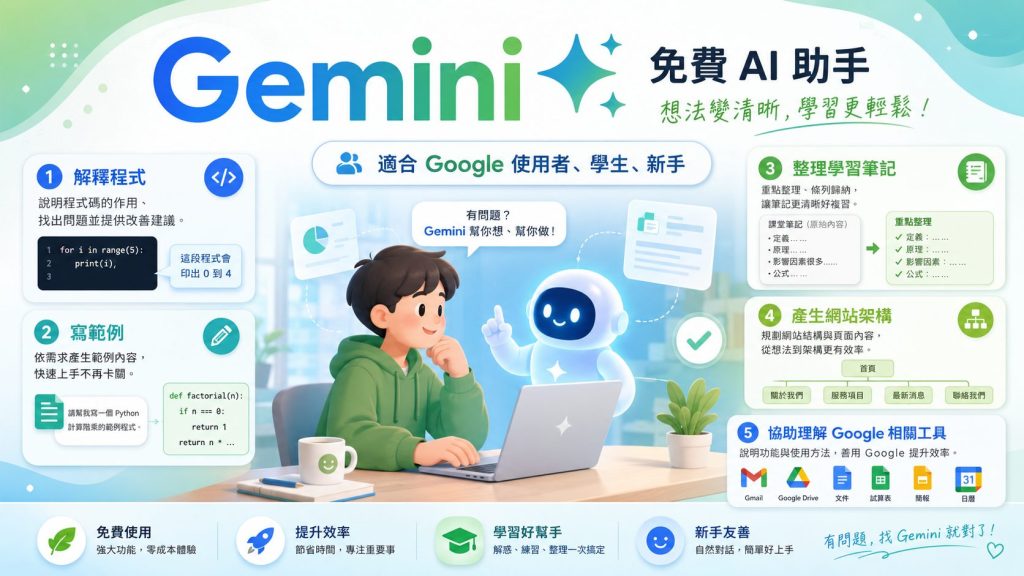 除了 ChatGPT,還有哪些免費 AI?