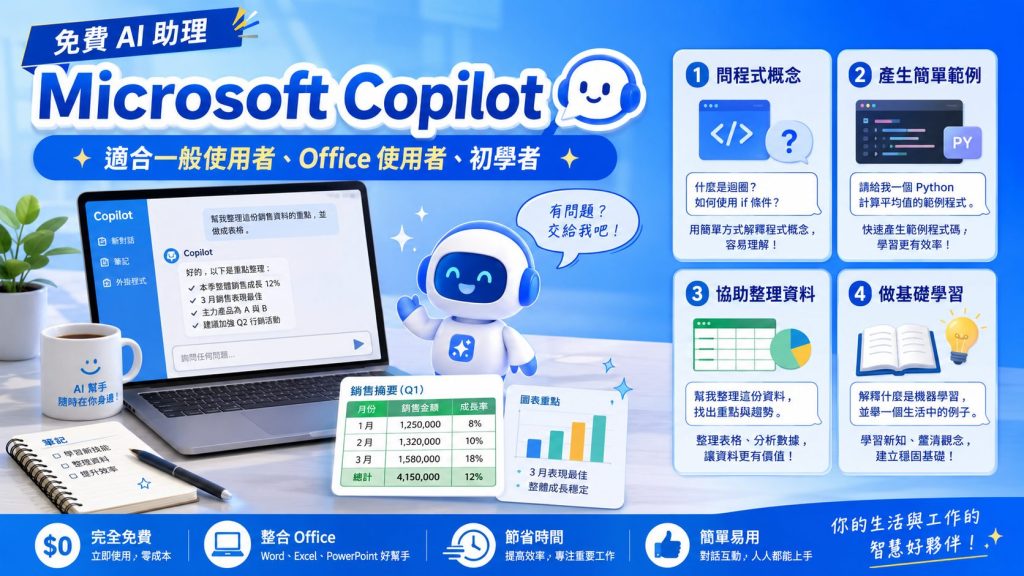 除了 ChatGPT,還有哪些免費 AI?