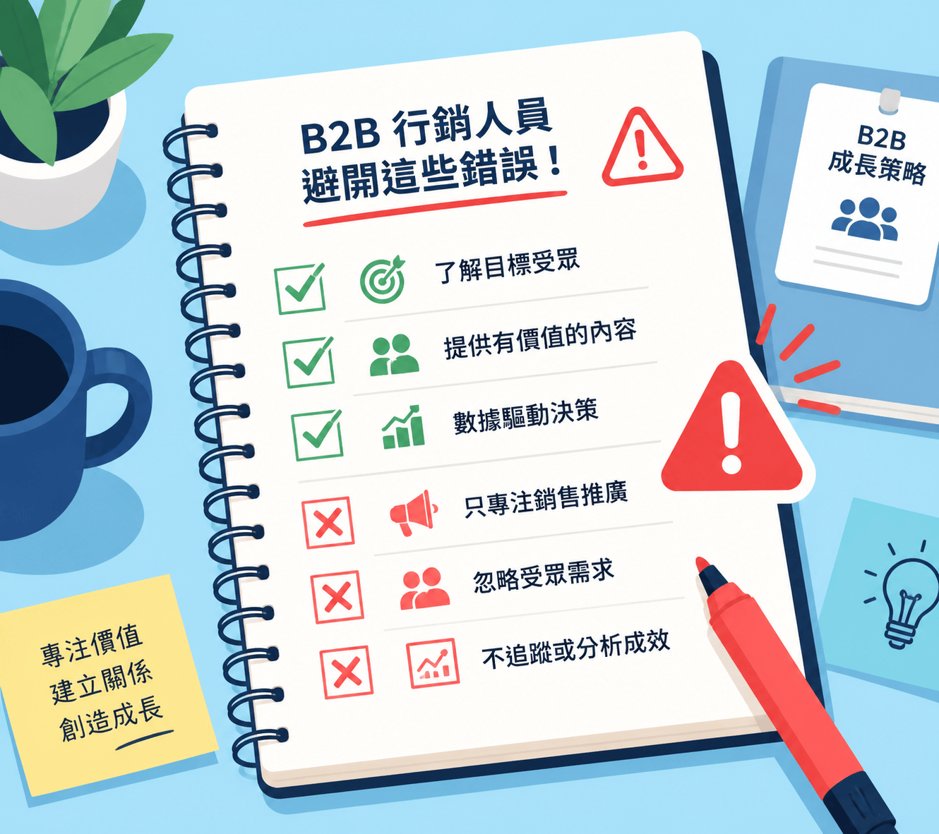 B2B 文章題材不可忽視的5大陷阱:內容行銷新手經常踩的地雷,你中了幾個?
