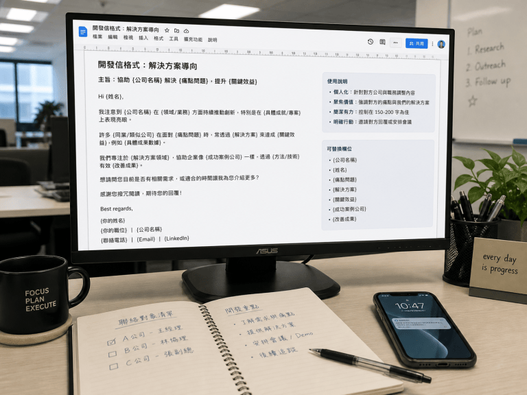 B2B 開發信怎麼寫？5 個常見錯誤與避免方法大公開