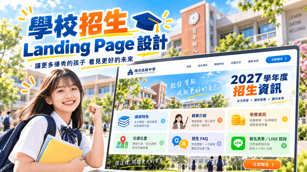 2026學校招生廣告怎麼做？私立高中、雙語學校、國際學校 Google／FB 招生策略與行銷預算完整攻略