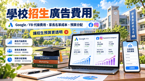 2026學校招生廣告費用公開！Google、FB代操一個月多少錢？家長名單成本、預算分配與外包報價完整攻略