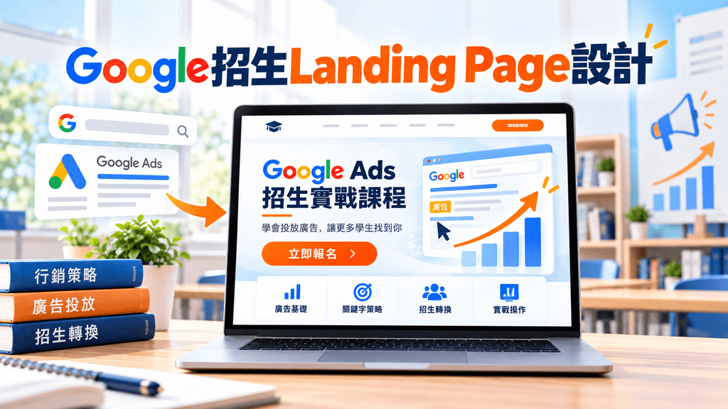 2026補習班招生網站怎麼設計?WordPress、AI網頁生成、LINE報名與Google廣告Landing Page完整攻略