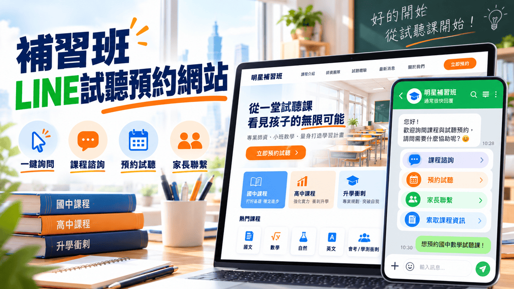 2026補習班CRM系統推薦與費用比較！招生名單、LINE、Google廣告、AI自動追蹤怎麼整合？