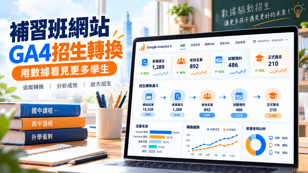 2026補習班CRM系統推薦與費用比較！招生名單、LINE、Google廣告、AI自動追蹤怎麼整合？