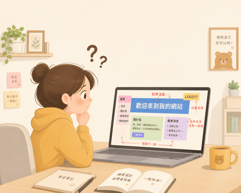 網站版面跑掉？5個常見原因與快速解決方法，設計新手也能輕鬆修正