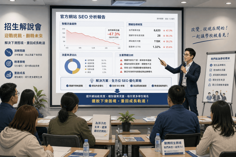 學校網站 SEO 必避開的7大錯誤｜2025年招生人數下滑的主因你中了幾項？