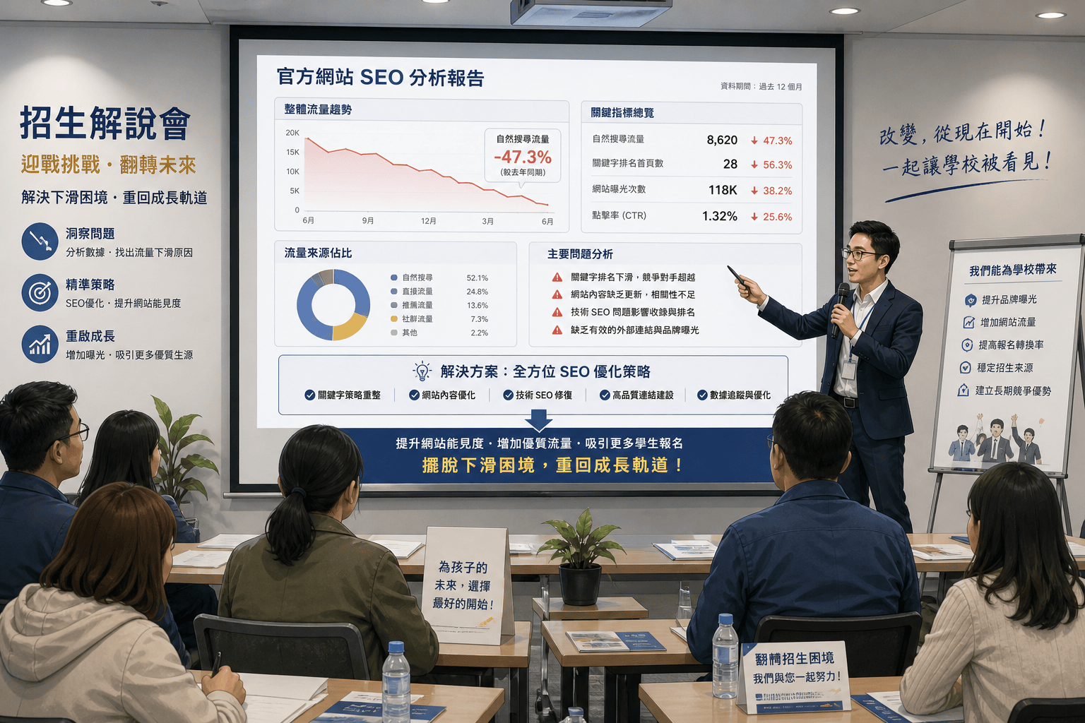 學校網站 SEO 必避開的7大錯誤|2025年招生人數下滑的主因你中了幾項?