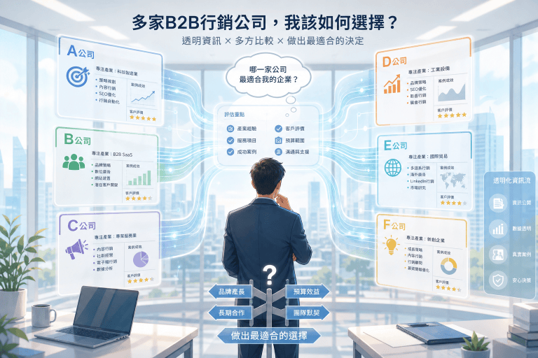 B2B 行銷代操公司有哪些選擇？5 大常見陷阱你必須避免！