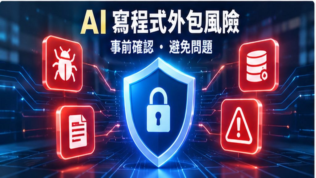 AI寫程式外包風險 資訊安全