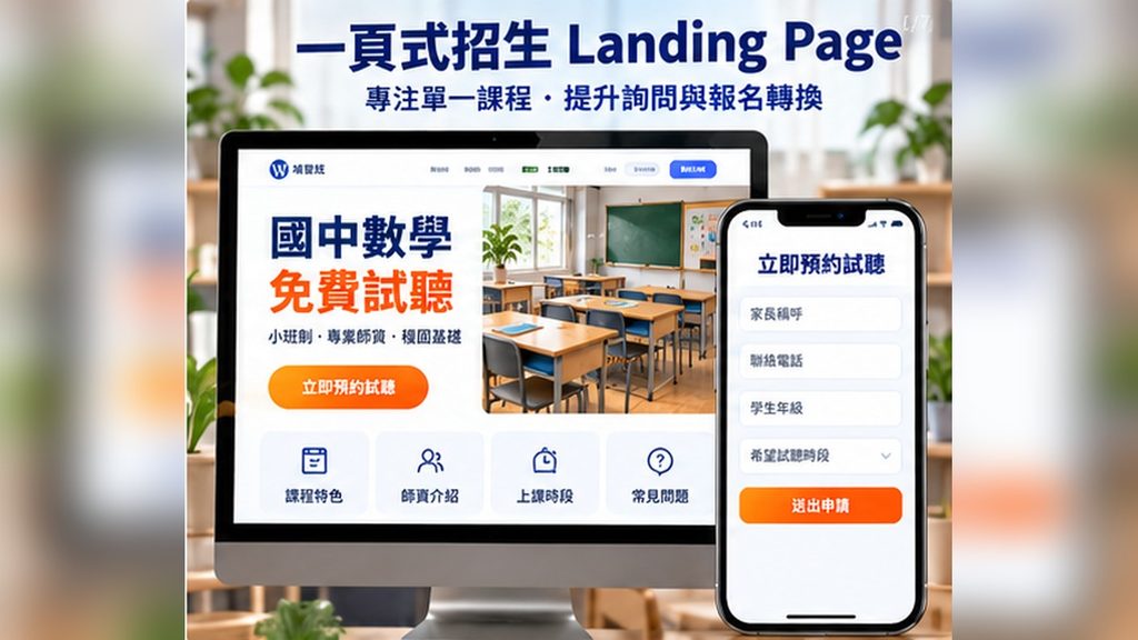 03_一頁式招生LandingPage設計
