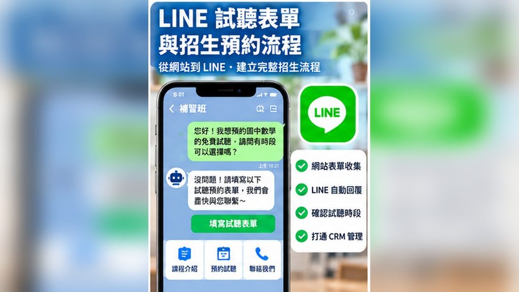 06_LINE試聽表單與招生預約流程