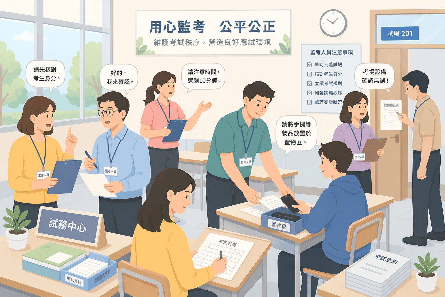 教師甄試系統試場安排流程與注意事項說明