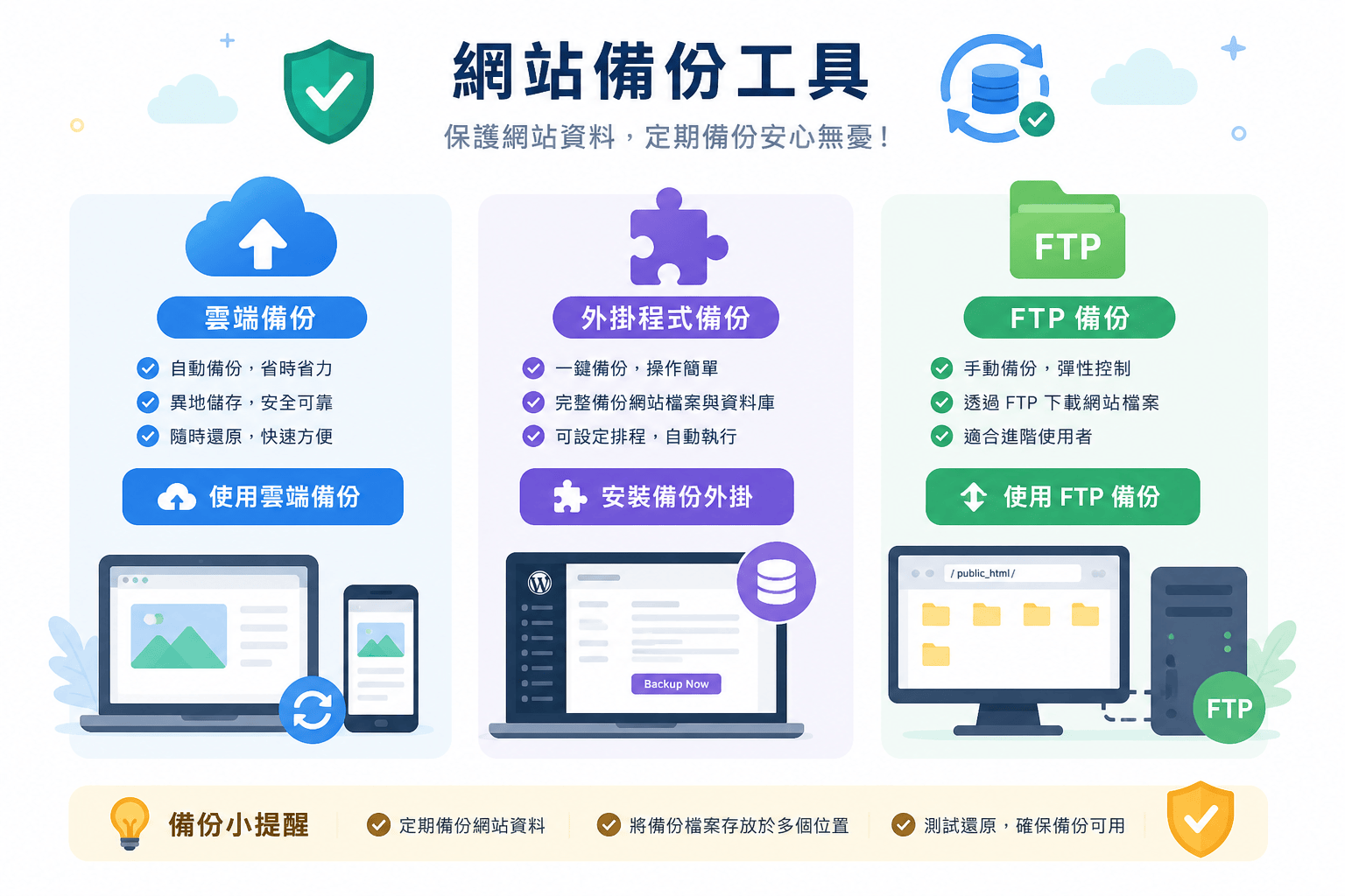 網站備份與轉移流程詳解:步驟與注意事項整理