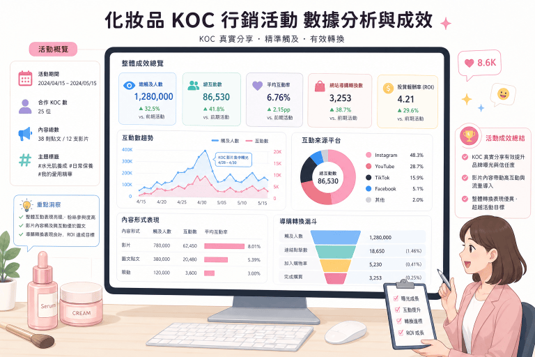 化妝品品牌該如何規劃有效的KOC行銷策略？從合作挑選到溝通重點全解析